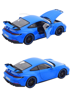 Modellino auto in scala 1:18 PORSCHE 911 GTR BLUE-2