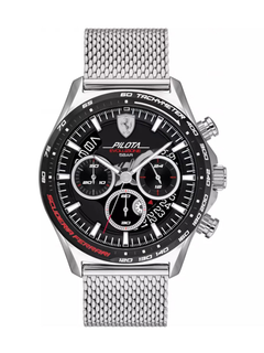 Scuderia Ferrari Orologio Pilota Evo Argento-1