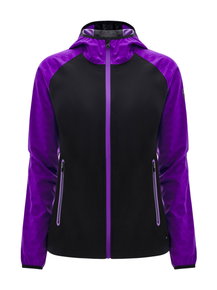 Automobili Lamborghini Donna Kaja Giacca Da Pioggia ACTIVEWEAR 2024/25 Nero/Viola-2