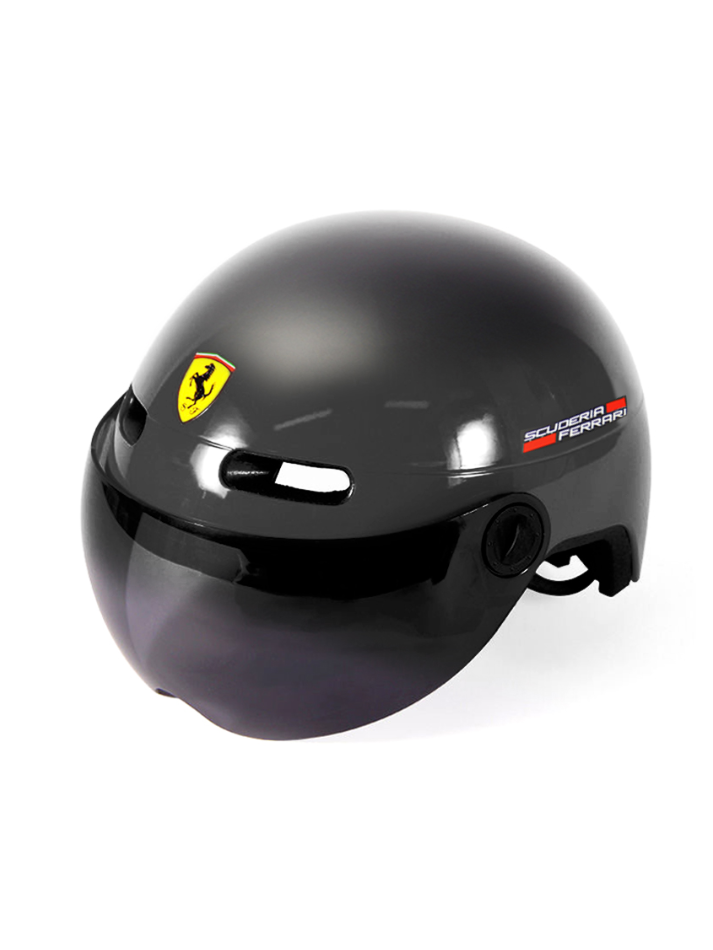Caschetto per bicicletta da bambino Scuderia Ferrari Nero