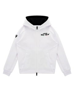 Felpa Full Zip Bambino Automobili Lamborghini Squadra Corse SPORTSWEAR Bianco-2