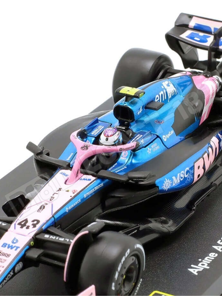 Modellino auto Burago in scala 1:43 BWT ALPINE - F1 A525 #43 COLAPINTO Signature