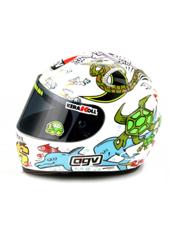 Caschetto Valentino Rossi Heritage VR46 HELMET MOTO GP Valencia 2005-1