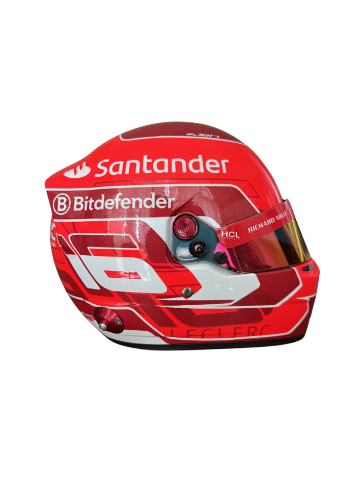 Casco Formula 1 in scala 1:2 Replica  Scuderia Ferrari  Charles Leclerc F1 2024-3