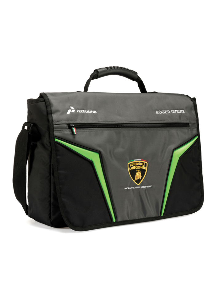 Borsa Monospalla Automobili Lamborghini Squadra Corse-2