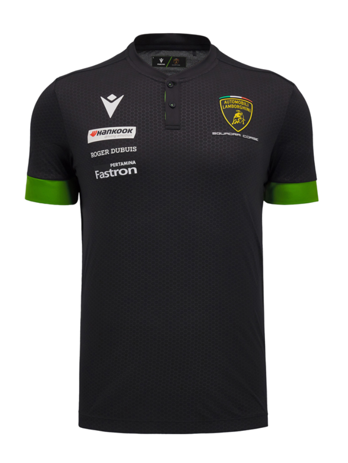 Polo Korean Automobili Lamborghini Squadra Corse 2024/25 Nero/Verde-2