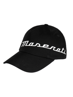 Maserati Cappello Nero Stampa in Gomma-2