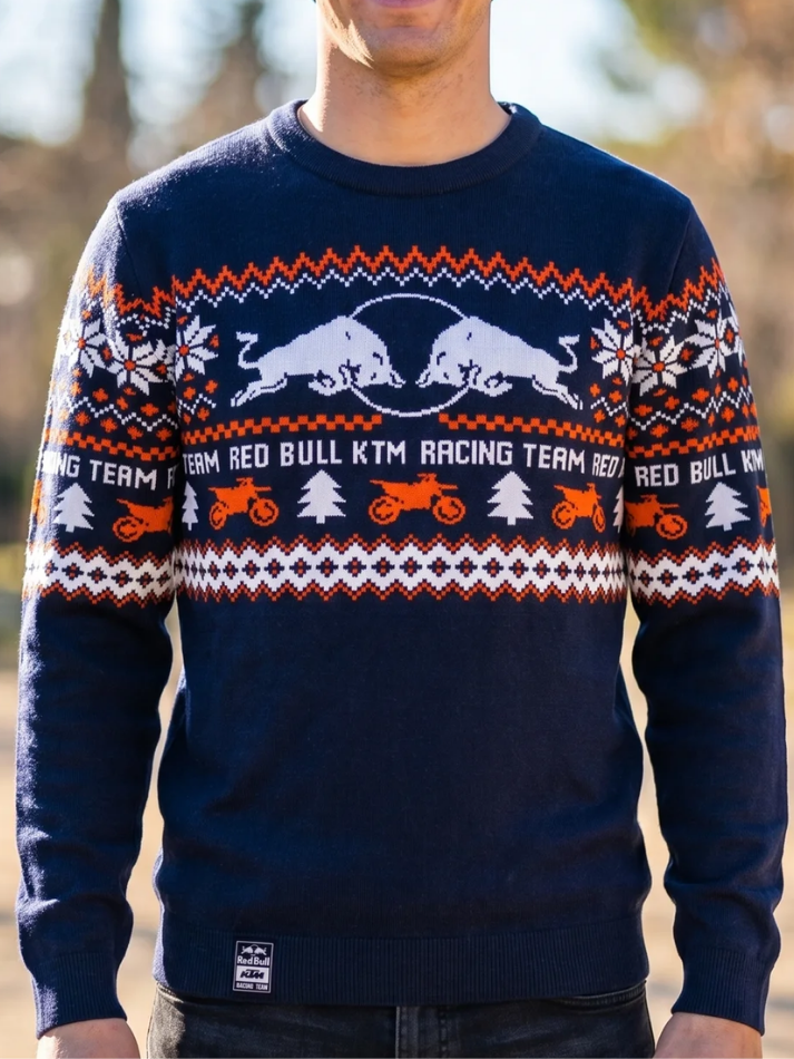 Red Bull KTM Maglione natalizio blu e arancio
