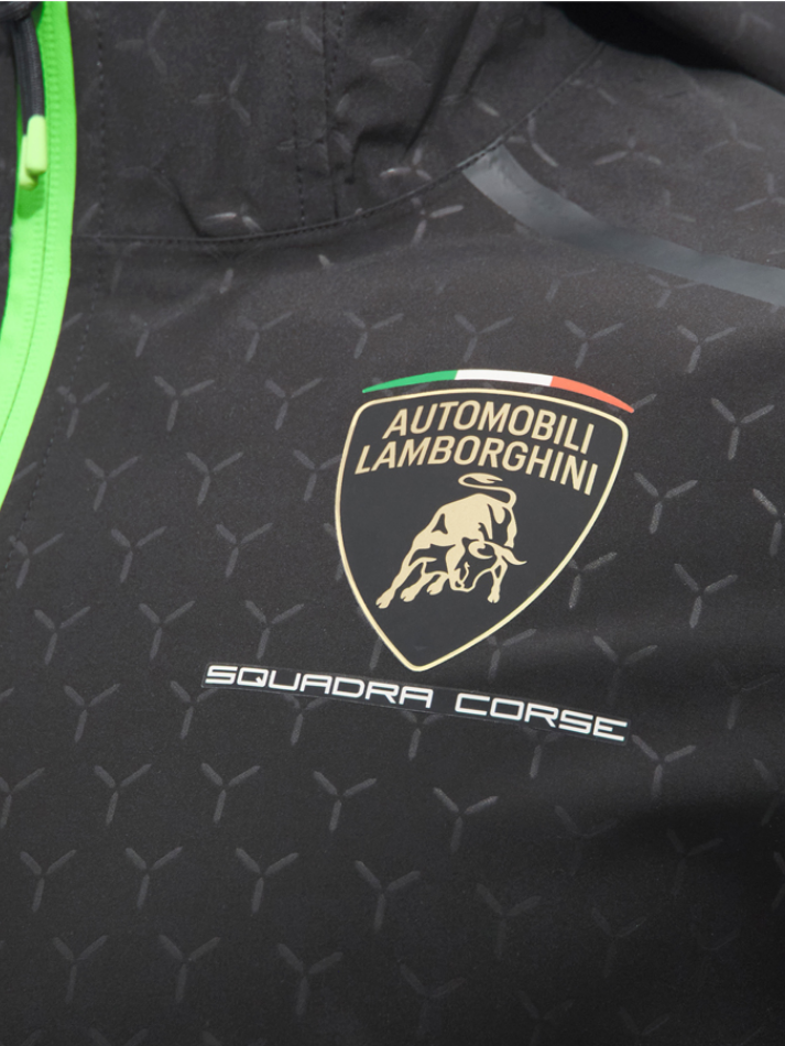 Rain Jacket Uomo Lamborghini Squadra Corse Super Trofeo 2026/27 Nero-5