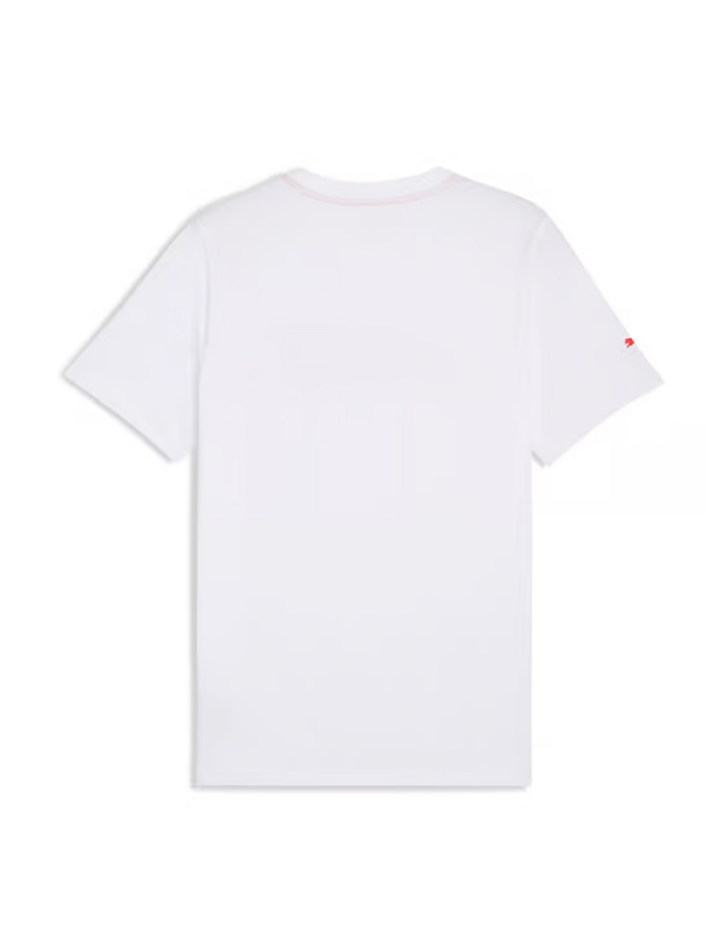 Ferrari F1 t-shirt bianca con logo F1 rosso-4