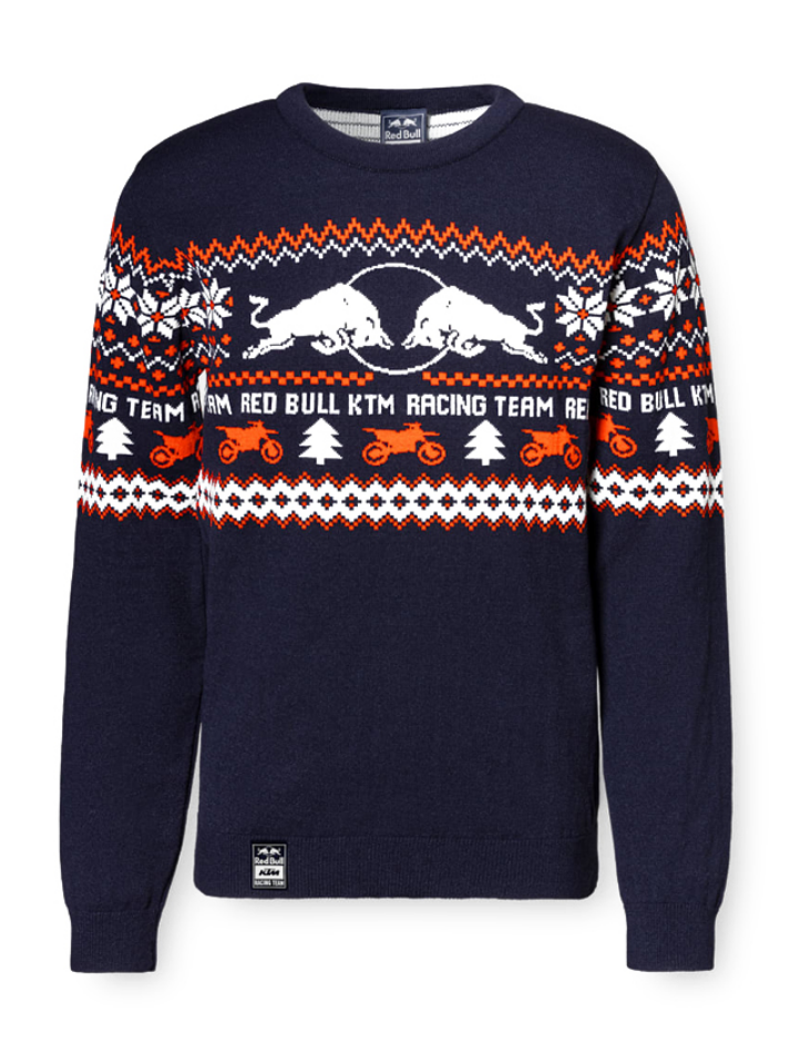 Red Bull KTM Maglione natalizio blu e arancio-2