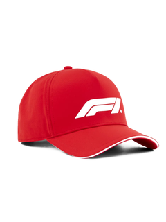 Cappellino Ferrari F1 Rosso con logo bianco-2