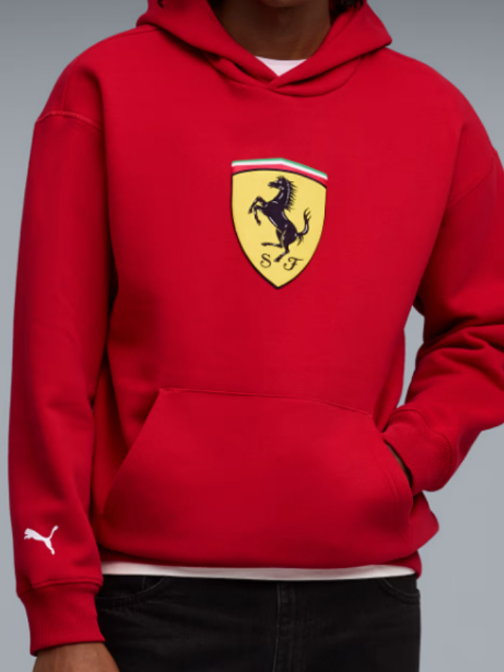 Ferrari Sportswear Felpa Uomo Rossa