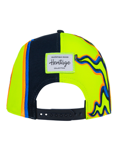 Cappellino Valentino Rossi VR46 Blu giallo Heritage-3