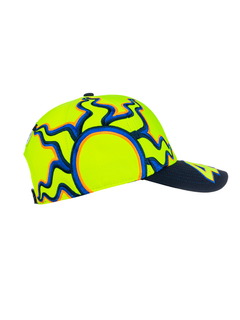 Cappellino Valentino Rossi VR46 Blu giallo Heritage-4