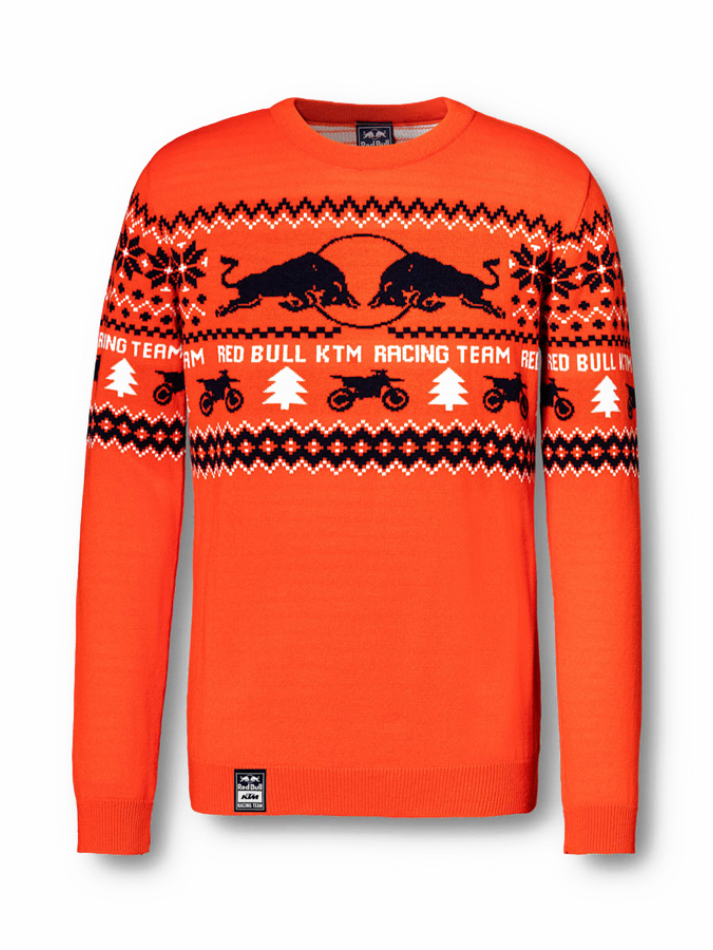 Red Bull KTM Maglione natalizio blu e arancio-5