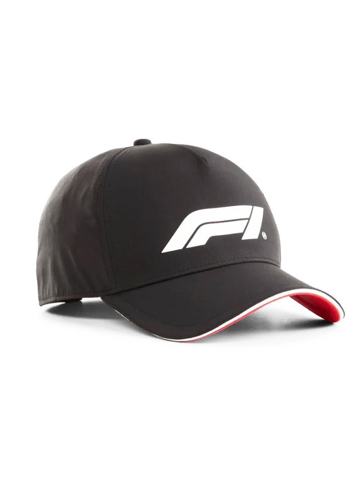 Cappellino Ferrari F1 Nero con logo bianco-2