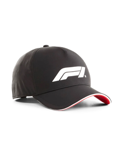 Cappellino Ferrari F1 Nero con logo bianco-2