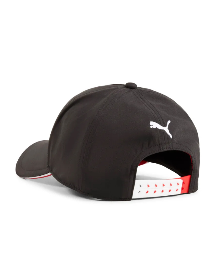Cappellino Ferrari F1 Nero con logo bianco-3