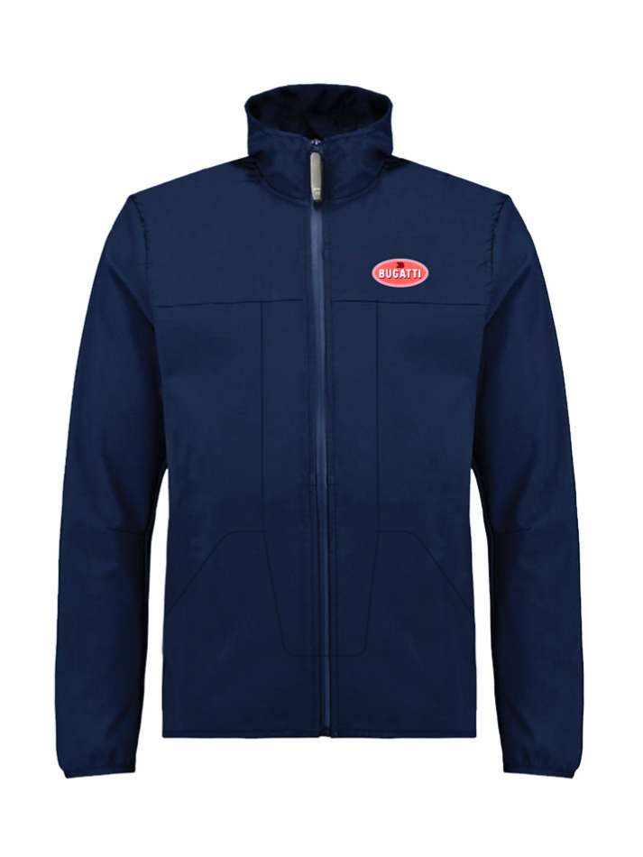 Bugatti Felpa Softshell uomo con zip Blu-1