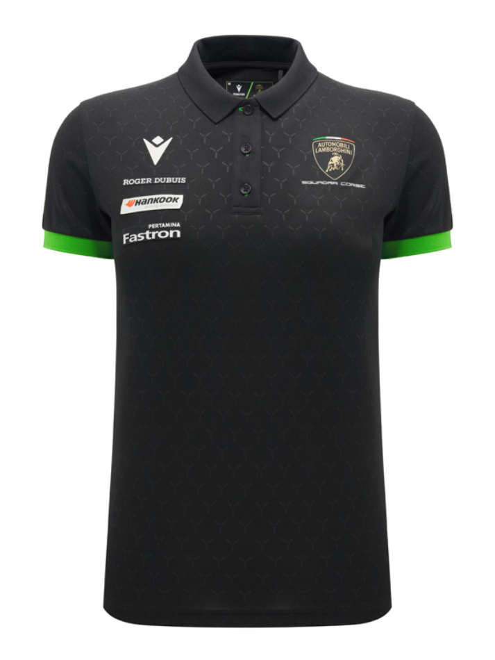 Polo Donna Lamborghini Squadra Corse Super Trofeo 2026/27 Nero/Verde-2