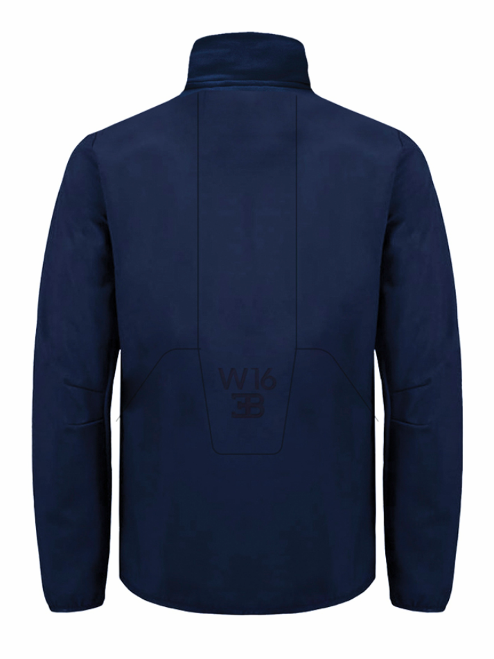 Bugatti Felpa Softshell uomo con zip Blu-2