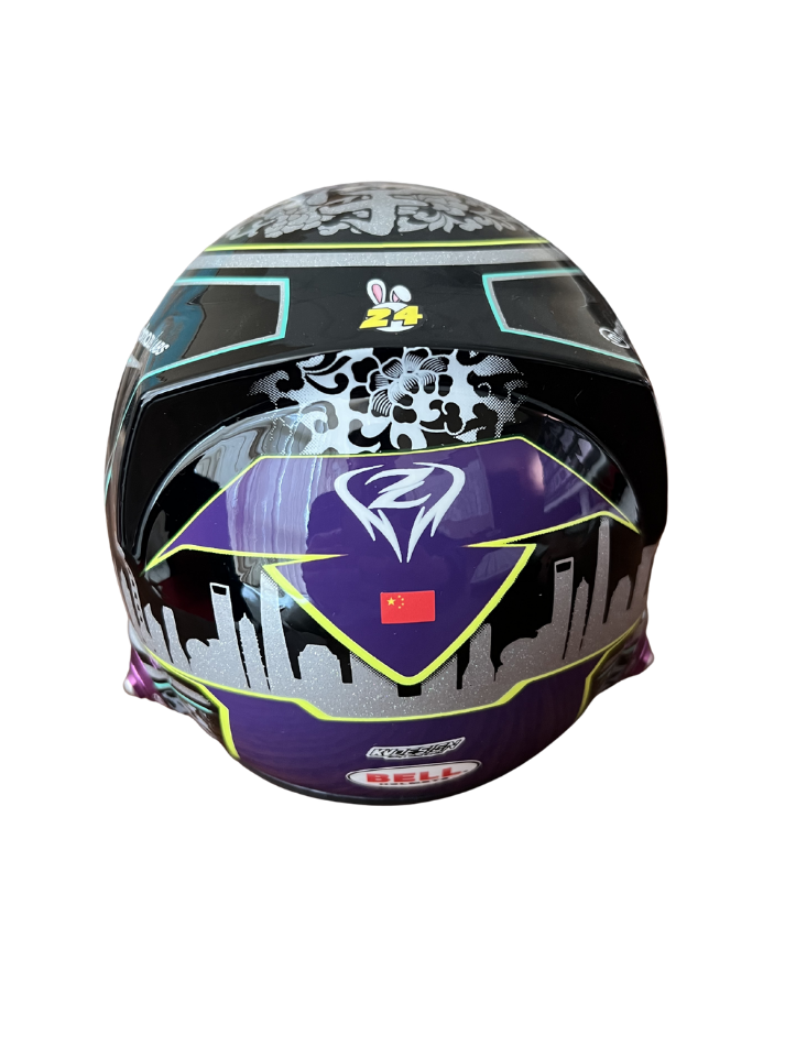 Casco Formula 1 in scala 1:2 Replica Alfa Romeo Guanyu Zhou F1 2024-4