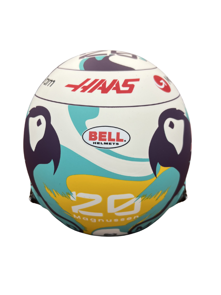 Casco Formula 1 in scala 1:2 Replica  Haas  Kevin Magnussen  F1 2024-3