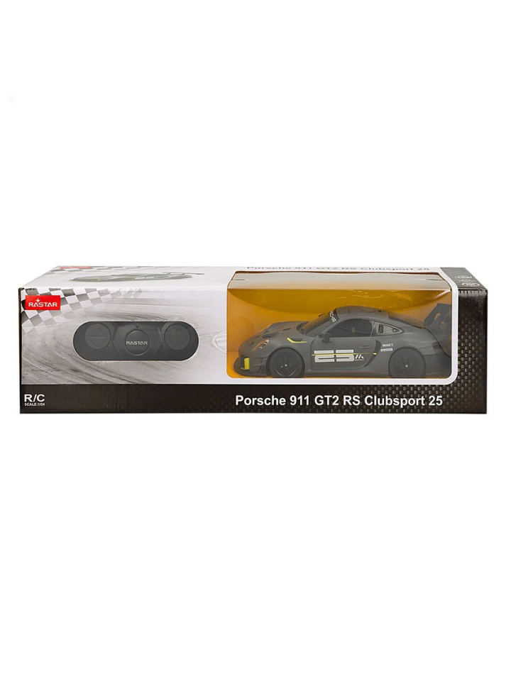 Macchina telecomandata Rastar - R/C control in scala 1:24 PORSCHE 911  GT2 RS CLUBSPORT 25 grey-3