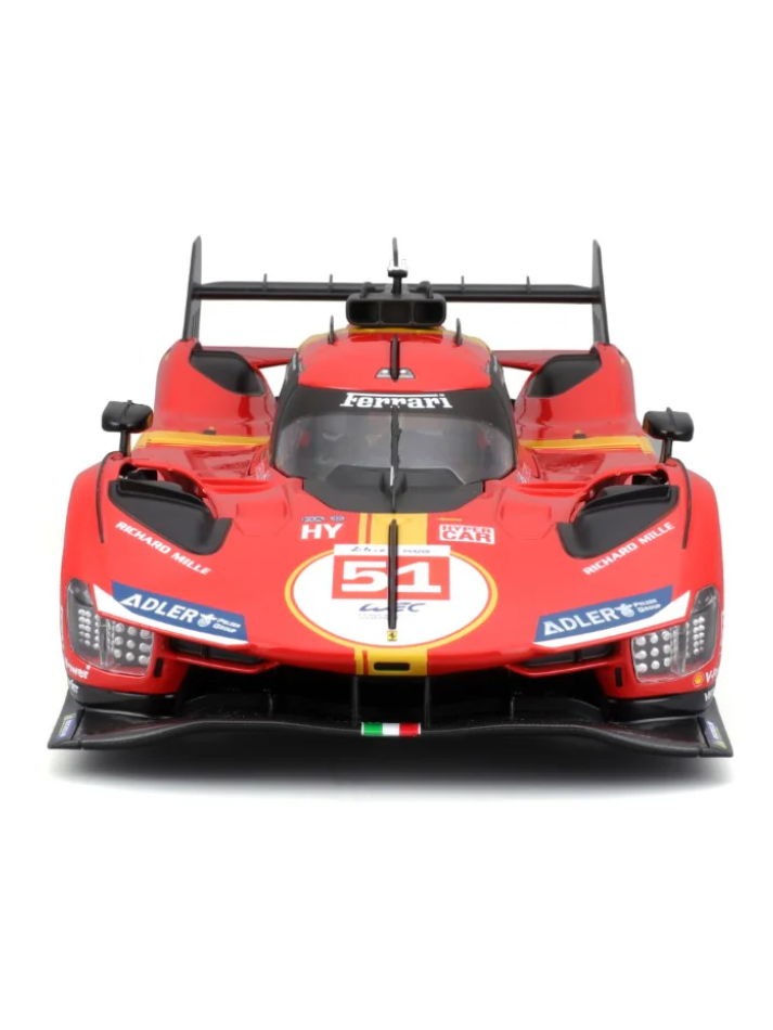 Modellino auto Burago 1:18 FERRARI 499P #51  CALADO/GIOVINAZZI/PIERGUIDI Winner 24H Le Mans 2023-3