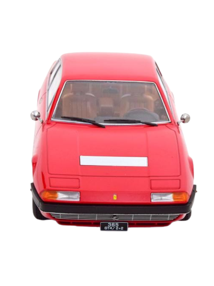 Modellino auto KK Ferrari 365 GT4 2+2 1972, red with brown interieur in scala 1:18-3