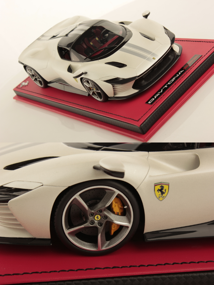 Modellino auto in scala 1:18 FERRARI DAYTONA SP3 PEARL WHITE-3