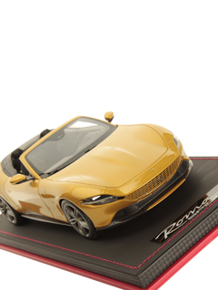Modellino auto in scala 1:18 FERRARI ROMA SPIDER GIALLO MONTECARLO-3