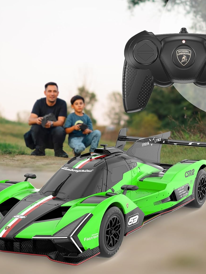 Modellino auto radiocomanta RASTAR in scala 124 LAMBORGHINI  HURACAN STO blue-3