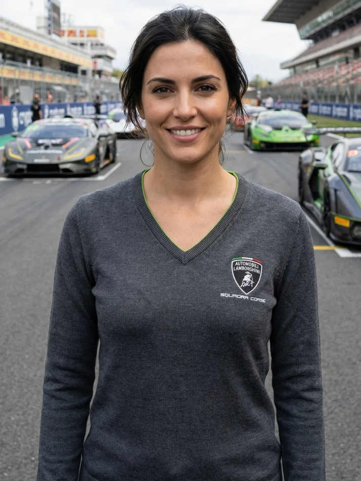 Maglione Donna Automobili Lamborghini Squadra Corse-1