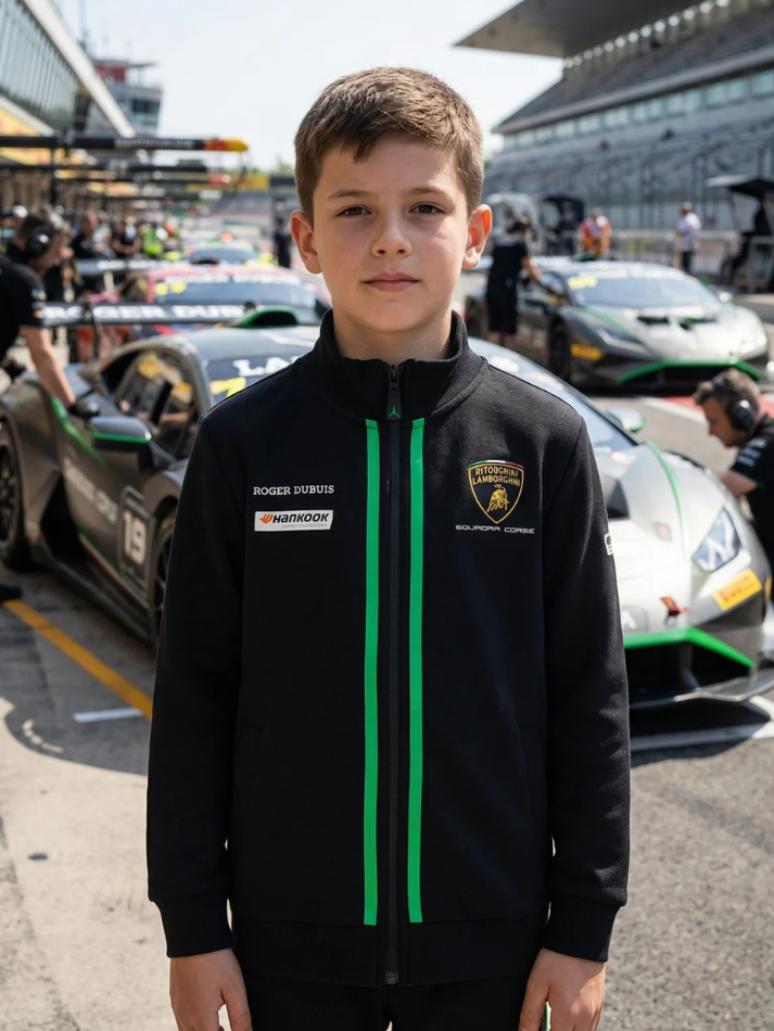 Felpa Bambino Automobili Lamborghini Squadra Corse 2023-1