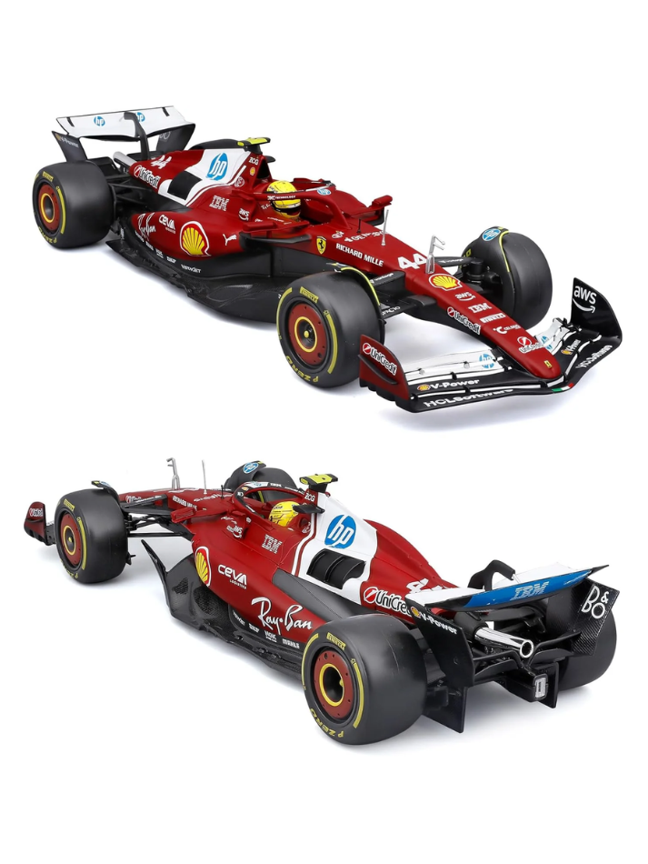 Modellino auto Burago in scala 1:18 FERRARI - F1 SF-25 2025 #44 HAMILTON-3