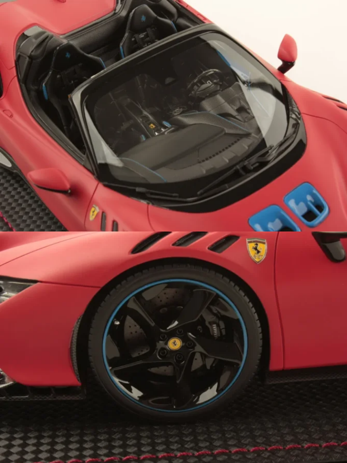 Modellino auto in scala 1:18 FERRARI SF90 XX SPIDER ROSSO LE MANS LIMITED EDITION-3