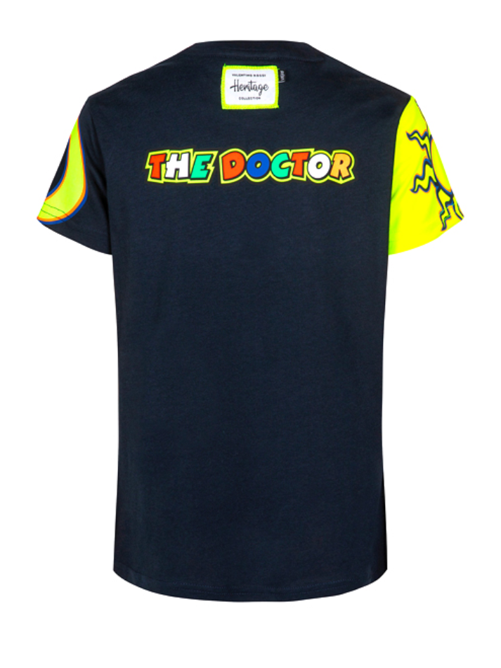 T-shirt Valentino Rossi VR46 Heritage Blu-3