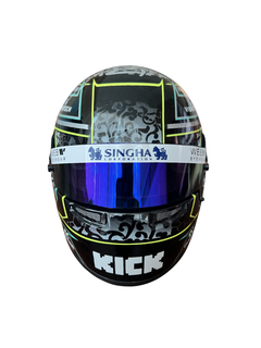 Casco Formula 1 in scala 1:2 Replica Alfa Romeo Guanyu Zhou F1 2024-1