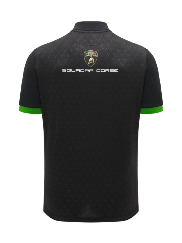Polo Uomo Lamborghini Squadra Corse Super Trofeo 2026/27 Nero/Verde-3