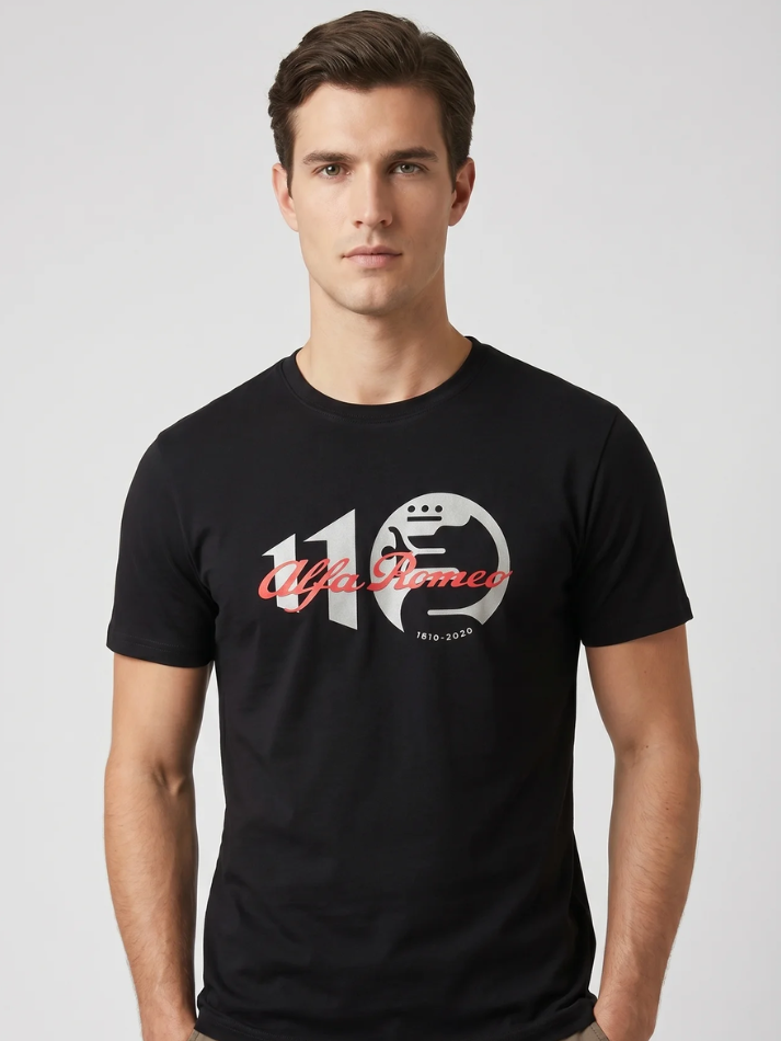 T-shirt Alfa Romeo 110 Classy Nera-1