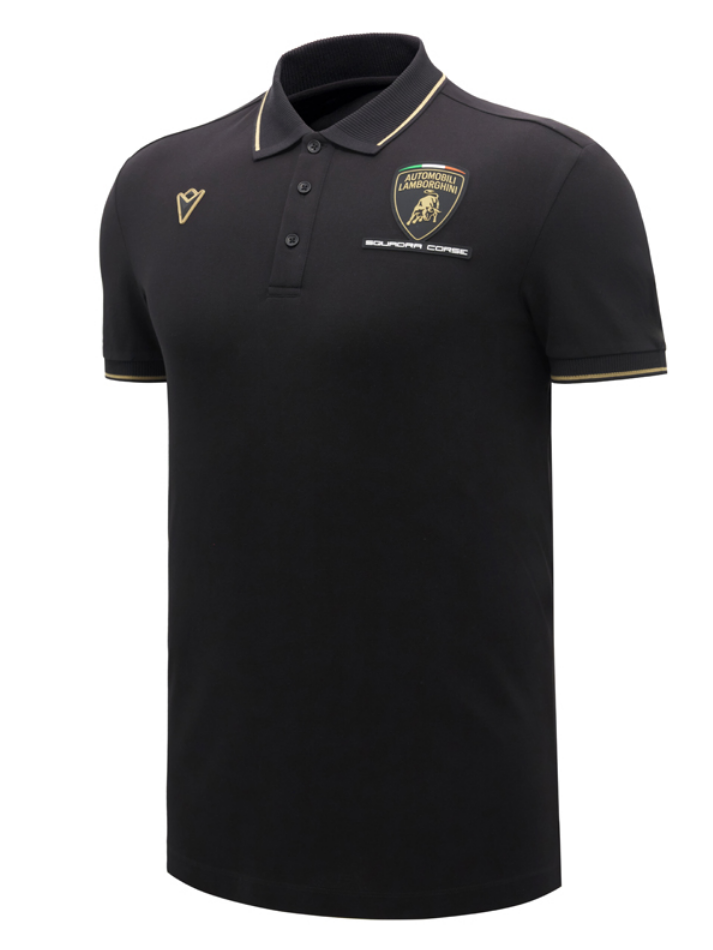 Polo Uomo Lamborghini Squadra Corse SPORTSWEAR 2026/27 Nero-3