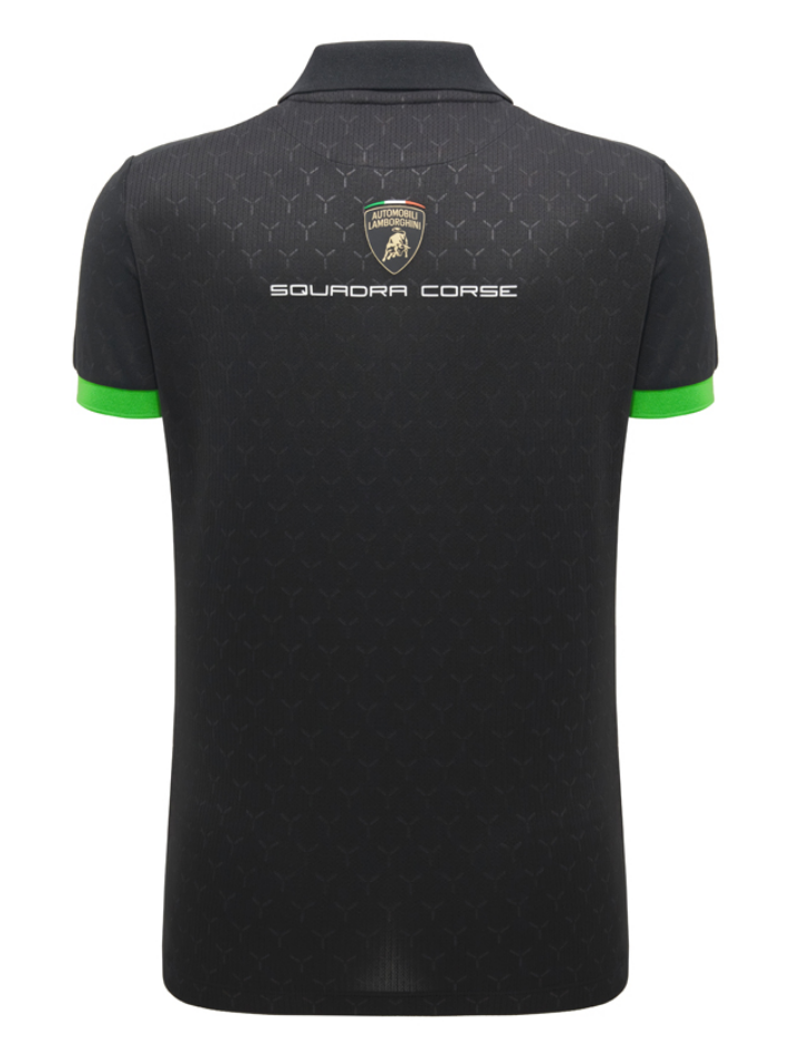 Polo Donna Lamborghini Squadra Corse Super Trofeo 2026/27 Nero/Verde-4