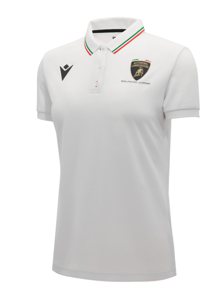 Polo Donna Automobili Lamborghini SC63 2026/27 Bianca