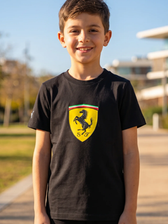 Ferrari T-shirt Scudetto Bambino Nera-1