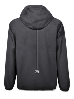 Bugatti Giacca uomo con zip grigio scuro-3