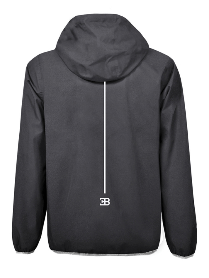 Bugatti Giacca uomo con zip grigio scuro-3