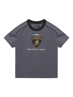 Maglietta Bambino Lamborghini Squadra Corse SPORTSWEAR 2026/27 Grigio-2