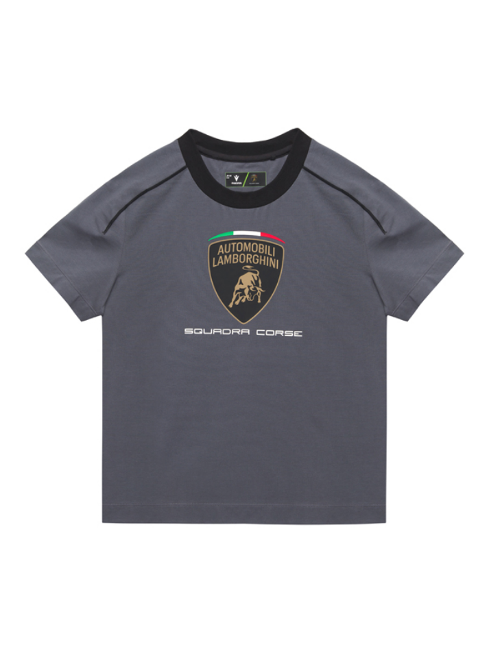 Maglietta Bambino Lamborghini Squadra Corse SPORTSWEAR 2026/27 Grigio
